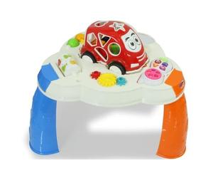 Tavolo da gioco con auto modellabile e cellulare - Stimola le motorie sottili e grossolane e musicali, effetti luminosi a LED, 10 forme in 5 colori, specchio, ruote in plastica scorrevoli, 13 pezzi