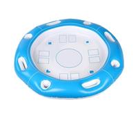 Tavolo da Gioco Galleggiante per Piscina, Portabicchieri e Snack Gonfiabile, Tavolo Ripiegabile con Porta Bevande e Snack per Giocatori Ideale Lago Campeggio Spiaggia Resort