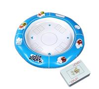 Tavolo da gioco galleggiante, tavolo da gioco di carte gonfiabile, per piscina, accessori per attività di design con porta bevande, con carte da gioco, per climi caldi, uomini, donne e adulti