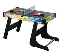 TAVOLO DA GIOCO HOMCOM ITA70-048 4 in 1 calcio balilla, biliardo, air hockey, ping pong