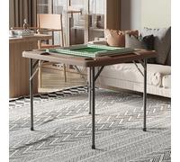 Tavolo da gioco pieghevole, design multifunzionale con portabicchieri e scanalature per Poker, Domino, puzzle e giochi di carte, ideale per l'intrattenimento domestico