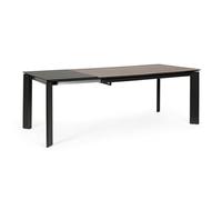 Tavolo Da Interno Allungabile 90x160-220 Top In Ceramica Nero Briva Bizzotto