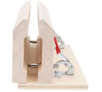 Tavolo da Lavoro in Legno per Pelle, Bancone da Lavoro con Morsetto Professionale per Allacciatura Efficiente for Pelletteria e Casa