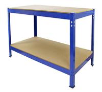 Tavolo da Lavoro Monster Racking 200 kg Regolabile con Ripiano 120x60