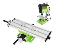 Tavolo da Lavoro per Fresatrice Mini | Macchina in Lega di Alluminio con Asse XY Regolabile e Preciso,Tavolo Scorrevole per Trapano da Banco - Per Lavorazioni Di Taglio Intaglio Fresatura Saldatura