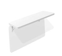 Tavolo da lavoro pieghevole a parete per piccoli spazi, versatile scrivania pieghevole per casa, ufficio, studio, cucina, ristorante, bar, bianco (80 x 40 cm)
