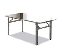 Tavolo da lavoro pieghevole, in acciaio inox, regolabile, per esterni, campeggio, giardino, matrimoni, feste, versatile e portatile