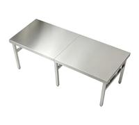 Tavolo da lavoro pieghevole in acciaio inox resistente, nessuna installazione richiesta scrivania per preparazione degli alimenti, banco da lavoro multiuso