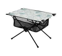 Tavolo da lavoro portatile, design triangolare, compatto, espandibile, per esterni, per cucina, picnic, colore: bianco e verde