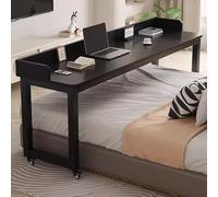 Tavolo da letto con ruote, Mobile Computer Desk Standing Workstation, Tavolino, Tavolo di rotolamento Vassoio per Laptop Scrittura, Computer Portatile Tavolo Carrello per Soggiorno Ospedale Casa