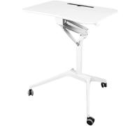 Tavolo da letto di lusso regolabile in altezza, comodino con ruote, scrivania mobile pneumatica, scrivania per laptop, carrello per computer con ruote (A-30.1