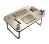 Tavolo da letto pieghevole per computer portatile, vassoio per la colazione, multifunzione, per mangiare studiare sul letto/divano, supporto per monitor in metallo