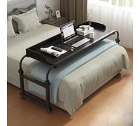 Tavolo da letto regolabile in altezza con ruote, carrello medico portatile portatile portatile e postazione di lavoro per uso domestico e ospedaliero