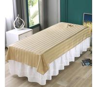 Tavolo da Massaggio Riutilizzabile Poliestere Lenzuola da Letto Massaggio Copertura Materasso Letto Ciglia Copertura Letto Spa per Tatuaggio Salone di Bellezza,Giallo,200x118cm