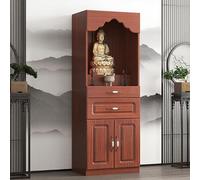 Tavolo da meditazione - armadietto cinese con piedistallo con contenitore per incenso e santuario personale, design a nicchia di Buddha, armadietti inclusi
