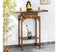 Tavolo da meditazione buddista con vano portaoggetti, armadietto per santuario domestico, 100 cm, mobili per nicchia Buddha, altare cinese affumicato, veranda Ofrenda, decorazione per spazi sacri