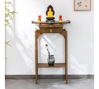 Tavolo da meditazione buddista con vano portaoggetti, armadietto per santuario domestico, 100 cm, mobili per nicchia Buddha, altare cinese affumicato, veranda Ofrenda, decorazione per spazi sacri