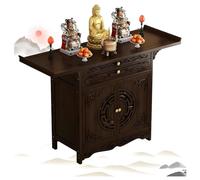 Tavolo da Meditazione Cinese,Altare Buddista,Altare da Preghiera,Mobiletto per Il Culto Cinese del Dio della Ricchezza per Soggiorno Camera da Letto Ufficio,47"L×16" W×39" H/120×40×100cm