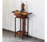 Tavolo da meditazione con cassetti e vassoio estraibile, mobile cinese con piedistallo per templi e meditazione, 66,1 x 40 x 100 cm