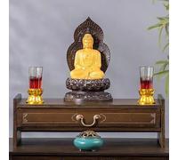 Tavolo da meditazione con cassetto - Tavolo spirituale in bambù per barattoli, piante e libri, perfetto per preghiere e divinazione