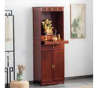 Tavolo Da Meditazione Con Spazio Di Archiviazione, Altare Personale, Tavolo Da Preghiera Cinese, Mobiletto Per Nicchia Del Buddha, Per La Pratica Spirituale Domestica(Red,60cm/23.6in)