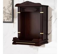 Tavolo da meditazione da parete con cassetto per preghiera e culto domestico, ideale per santuario personale e incenso