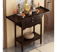 Tavolo da Meditazione e Preghiera con cassetto portaoggetti, mobiletto per puja Spirituale per l'arredamento della casa, Supporto per Altare Personale per pratiche buddiste, Streghe e Wiccan