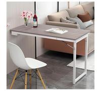 Tavolo Da Muro Pieghevole Tavolo Richiudibile Da Parete Tavolino Porta PC Da Parete， Multifunzionale Salvaspazio Per Cucina Sala Da Pranzo Soggiorno(Wood color,100 * 60cm)
