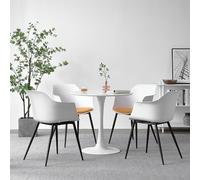 Tavolo da negoziato e sedia, tavolo rotondo per caffetterie e sala da pranzo, combinazione compatta di mobili per il tempo libero per reception e sale da pranzo