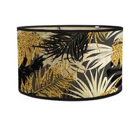 Tavolo da paralume stampato tropicale a forma di tamburo per la cucina del