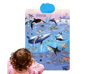 Tavolo da parete per,Giocattolo di apprendimento 'Inglese | Poster interattivo,per la scuola materna e il giardino