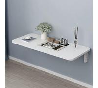 Tavolo da parete pieghevole in legno salvaspazio multifunzionale da lavoro galleggiante per lavanderia e toletta per camera da letto, cucina, ufficio, design elegante e compatto (colore: )
