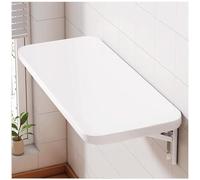 Tavolo da Parete Pieghevole in Legno, Scaffale A Muro Richiudibile Salvaspazio Versatile, Scrivania Porta Pc, Tavolino da Pranzo, Soggiorno, Salotto, Bagno,Bianca,30X60cm