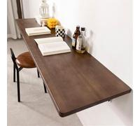 Tavolo da parete pieghevole - Tavolo pieghevole in legno salvaspazio (60 x 30 cm) per lavanderia, design a foglia cadente, soluzione per mobili versatile e conveniente.