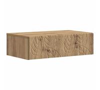 Tavolo da parete Supplemento 59 x 34,5 x 17 cm Legno Composito | Montaggio a parete non incluso, panno umido, cassetti nascosti, stile vintage, pezzo rettangolare