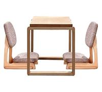 Tavolo da pavimento antico giapponese Tavolo da tè Tavolo da caffè Scrivania per computer per Tatami Tavolo da caffè in legno massello Tatami Bay Window Set giapponese Cerimonia del tè quadrato basso