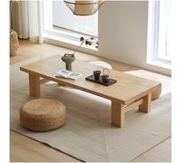 Tavolo da pavimento giapponese, tavolo da tè vintage tavolo basso, tavolo tatami stile rettangolare, o seduto sul pavimento mobili d'accento(Natural,120x60x38cm/47.2x23.6x15in)