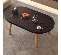 Tavolo da pavimento giapponese, tavolo ovale per meditazione per altare basso, tavolino moderno per tatami, design semplice per sedersi a terra e piccoli incontri di tè