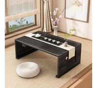 Tavolo da pavimento pieghevole giapponese, tavolino basso per soggiorno, design compatto, salvaspazio, stile moderno minimalista, perfetto per l'ora del tè e il relax