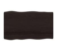 Tavolo da pianoforte marrone scuro 100 x 60 x (24) cm tavolo da pranzo in rovere non trattato, design moderno, versatile da usare per casa e ufficio, mobili eleganti per sala da pranzo e spazio di