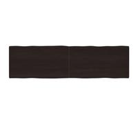 Tavolo da pianoforte marrone scuro 220 x 60 x (26) cm, rovere non trattato, design elegante, versatile per sala da pranzo/spazio di lavoro, arredamento moderno per la casa, robusto ed elegante