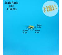 Tavolo da picnic in miniatura da - Legno marrone plastica 1:12-1:87 per giardini di case delle bambole, diorami - Decorazione realistica assemblata