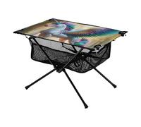Tavolo da picnic pieghevole bianco sogno unicorni rettangolare tavolo da picnic portatile con borsa portaoggetti per spiaggia pesca campeggio