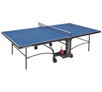 Tavolo da Pin Pong con Piano Blu e Ruote per Esterno Garlando Advance Outdoor