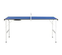 Tavolo da Ping Pong 5 Piedi con Rete 152x76x66 cm Blu