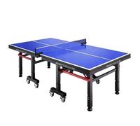 Tavolo da Ping Pong Pieghevole - Dimensioni Multiple 2.1m/2.4m/2.74m, Gambe 40x16mm/40x18mm, Altezza Standard/Alta con Ruote(40 * 16mm,2.74m*1.525m*high)