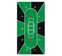 Tavolo da poker tabellino - superficie di gioco in gomma, tappetino da gioco pieghevole | Layout di poker portatile per intrattenimento domestico, sale da gioco di tavolo, notti in texas hold'em,
