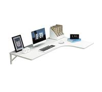 Tavolo da pranzo a forma di L con foglia cadente, piccola scrivania sospesa in legno per angolo casa, ufficio e sala da pranzo, design compatto, colore bianco, 120 x 70 x 50 cm