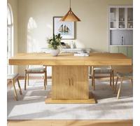 Tavolo da pranzo allungabile con vano portaoggetti integrato, 140-180 cm