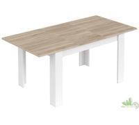 Kit tavolo kendra 90x140/190xh78 cm rovere bianco